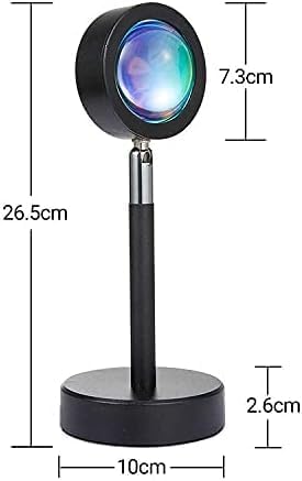 180° Rotatable USB Rechargeable Sunset Light Projector | Relaxing LED Night Light for Kids & Adults