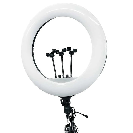 14-Inch Selfie Ring Light & Tripod – Adjustable Lighting with 3 Phone Holders