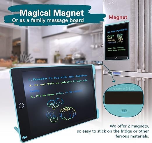 12-Inch LCD Writing Tablet | Magnetic Drawing Pad for Kids | Educational Doodle Board Toy