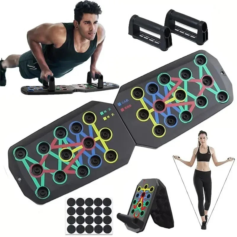 12-in-1 Compression Training Plate Machine | Home Fitness & Workout System for Men & Women